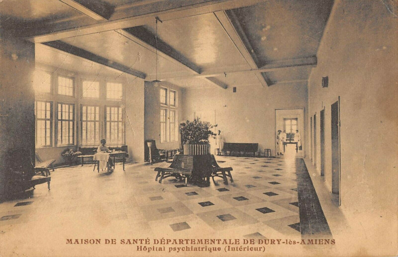 Carte postale ancienne Maison De Sante Departementale De Dury Les Amiens Hopital Psychiatrique à Dury