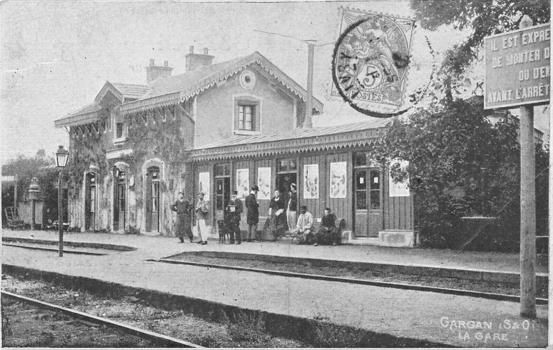 Carte postale ancienne Gargan La Gare