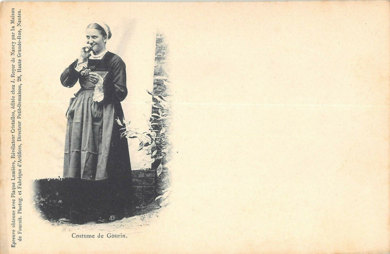 Carte postale ancienne Costume De Gourin à Gourin