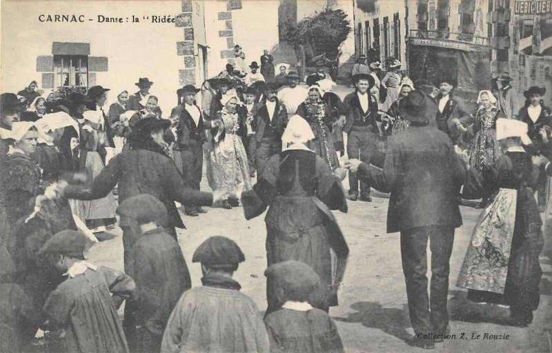 Carte postale ancienne Carnac Danse La Ridee à Carnac