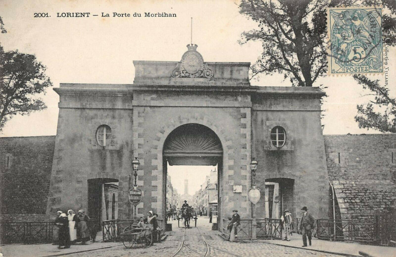 Carte postale ancienne Lorient La Porte Du Morbihan à Lorient