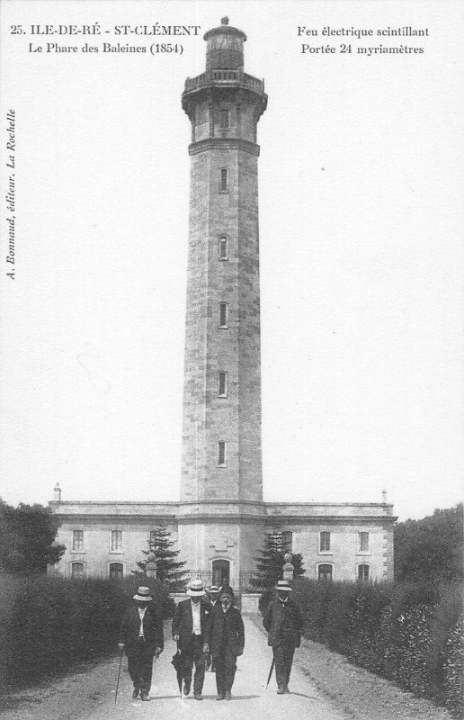 Carte postale ancienne Ile De Re Saint Clement Le Phare Des Baleines