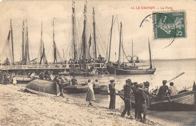Carte postale ancienne Le Crotoy Le Port au Crotoy