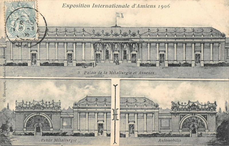 Carte postale ancienne Exposition Internationale D'Amiens 1906 à Amiens