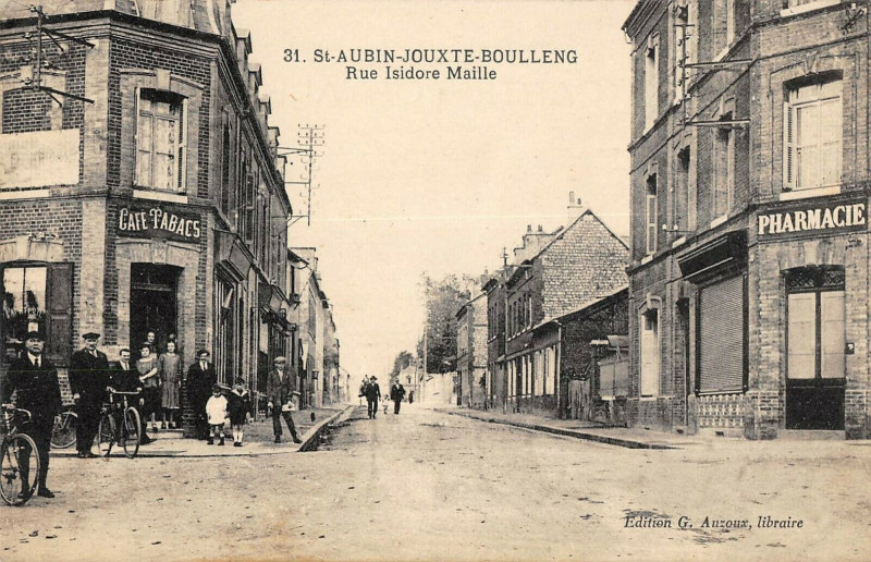 Carte postale ancienne Saint-Aubin-Jouxte-Boulleng - Rue Isidore Maille à Saint-Aubin-lès-Elbeuf