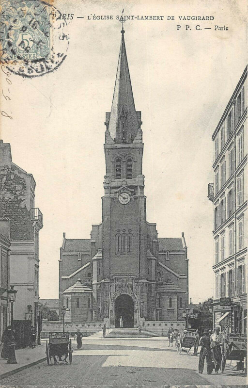 Carte postale ancienne L'Eglise Saint-Lambert de Vaugirard à Paris 15e