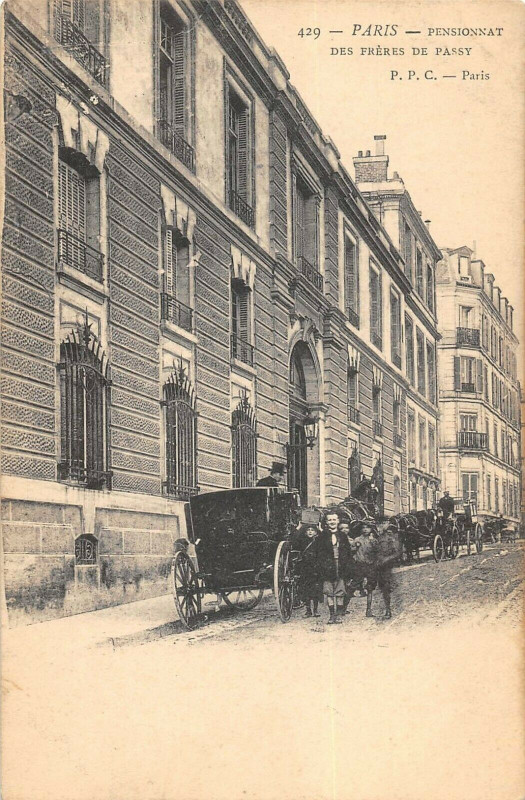 Carte postale ancienne Pensionnat des Frères de Passy à Paris 16e