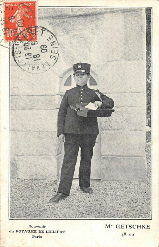 Carte postale ancienne Souvenir du Royaume de Lilliput - Mr Getschke à Paris 17e