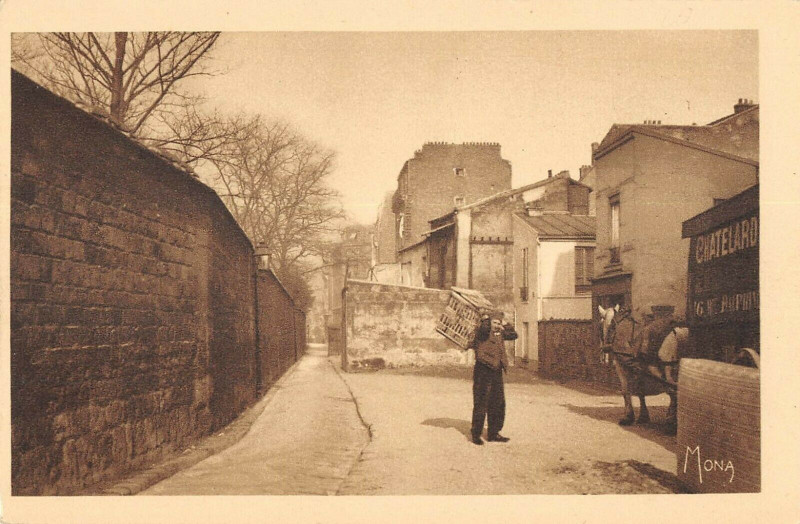 Carte postale ancienne Quartier de Charonne - Vieilles rues autour du Père-Lachaise à Paris 20e