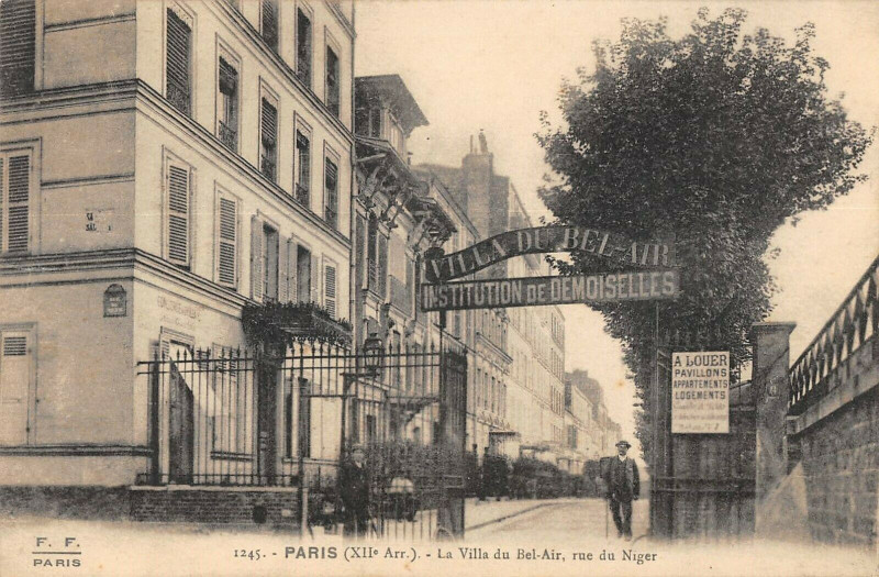Carte postale ancienne Paris XIIe La Villa Du Bel Air Rue Du Niger à Paris 12e