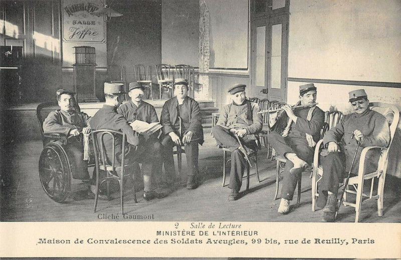 Carte postale ancienne Paris XIIe Ministere Interieur Maison Soldats Aveugles Rue De Reuilly à Paris 12e