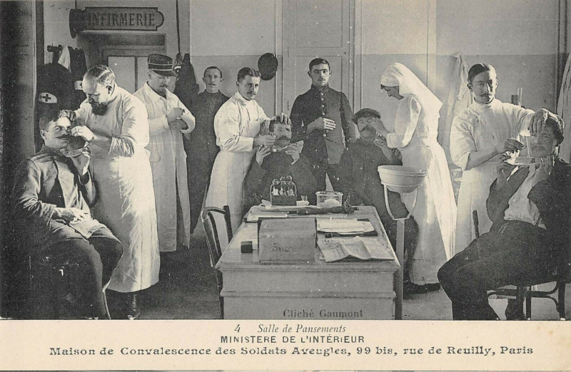 Carte postale ancienne Paris XIIe Ministere Interieur Maison Soldats Aveugles Rue De Reuilly à Paris 12e