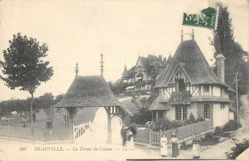 Carte postale ancienne Deauville La Ferme Du Coteau à Deauville