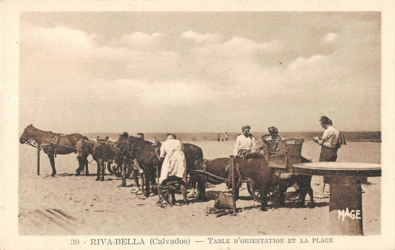 Carte postale ancienne Riva Bella Table D'Orientation Et La Place