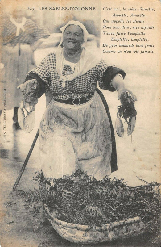 Carte postale ancienne Les Sables D'Olonne C'Est Moi La Mere Annette aux Sables-d'Olonne