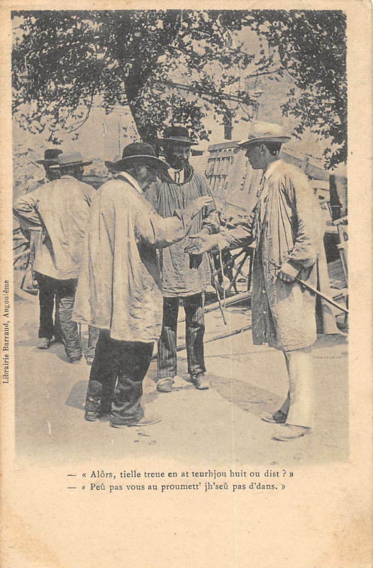 Carte postale ancienne Charente Scenes De Foire