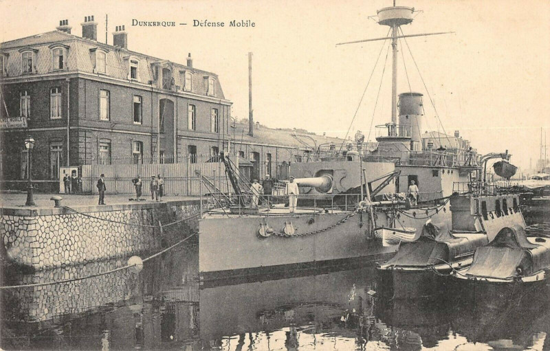 Carte postale ancienne Dunkerque Defense Mobile à Dunkerque