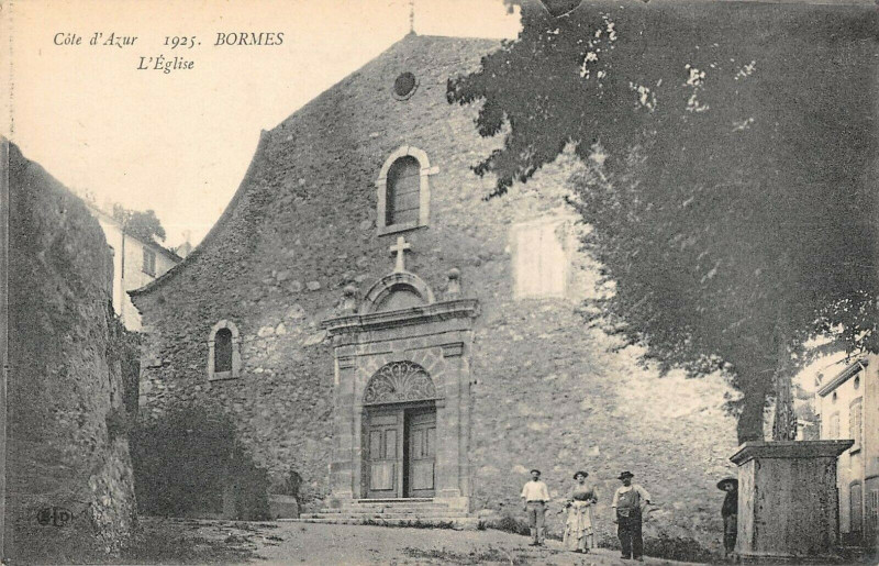 Carte postale ancienne Bormes L'Eglise