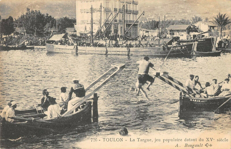 Carte postale ancienne Toulon La Targue Jeu Populaire Datant Du XVe Siecle à Toulon