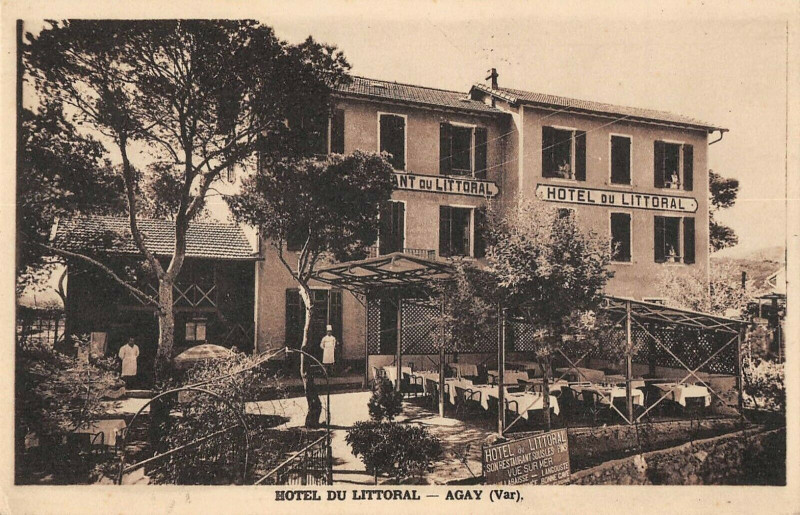 Carte postale ancienne Agay Hotel Du Littoral Honore Maubert Chef De Cuisine