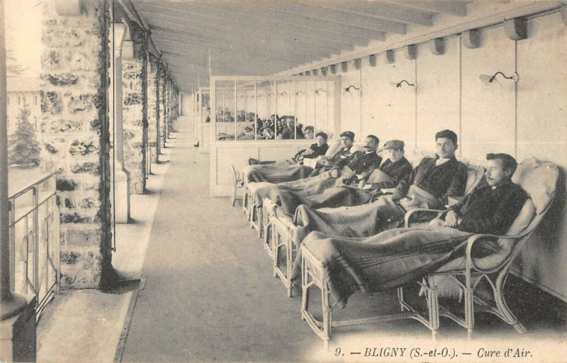 Carte postale ancienne Bligny Cure D'Air à Igny