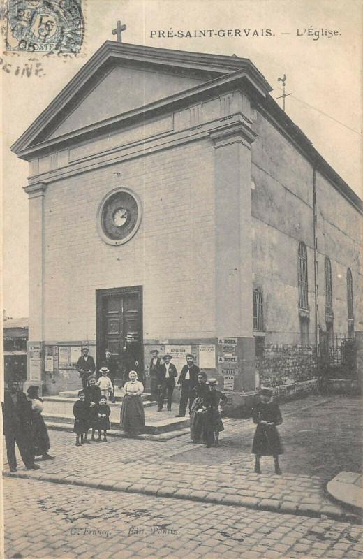 Carte postale ancienne Pre Saint Gervais Eglise