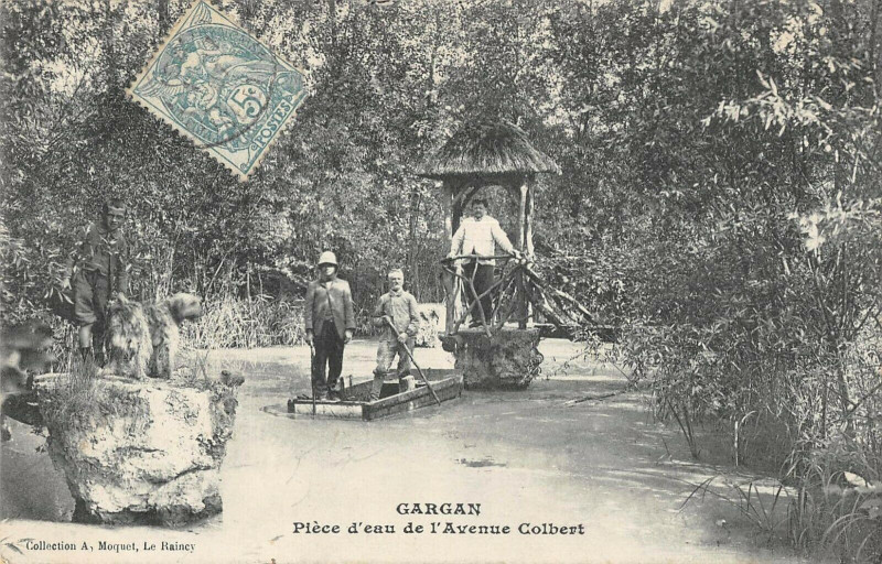 Carte postale ancienne Gargan Piece D'Eau De L'Avenue Colbert