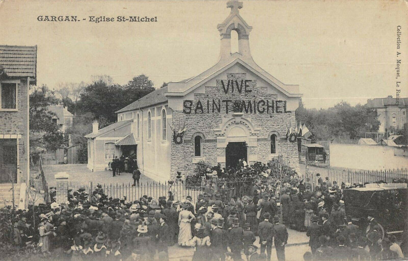 Carte postale ancienne Gargan Eglise Saint Michel