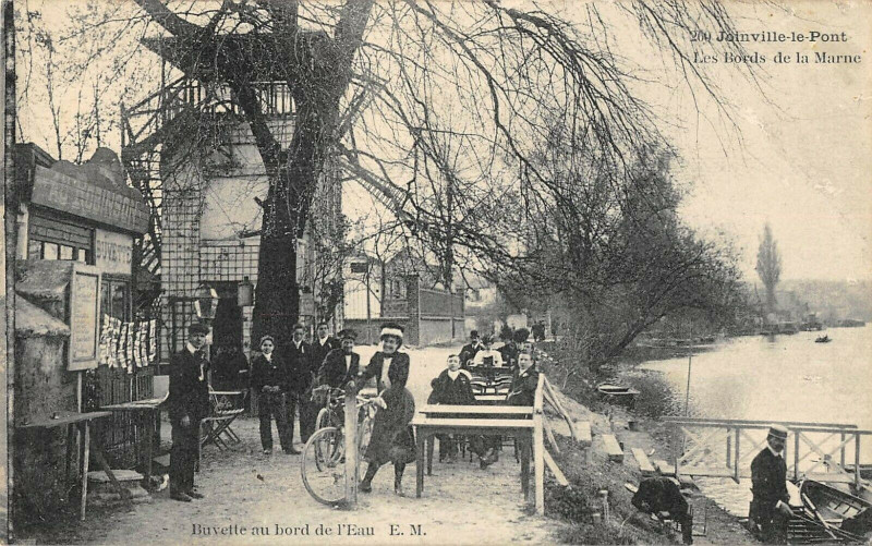 Carte postale ancienne Joinville Le Pont Les Bords De La Marne à Joinville-le-Pont