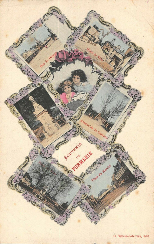 Carte postale ancienne Souvenir De Formerie à Formerie