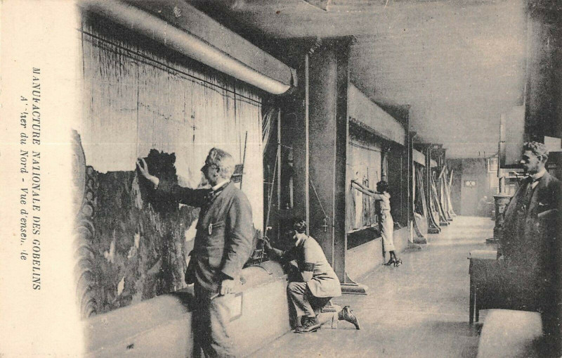 Carte postale ancienne Paris XIIIe Manufacture Nationale Des Gobelins Atelier Du Nord Vue Ensemb à Paris 13e