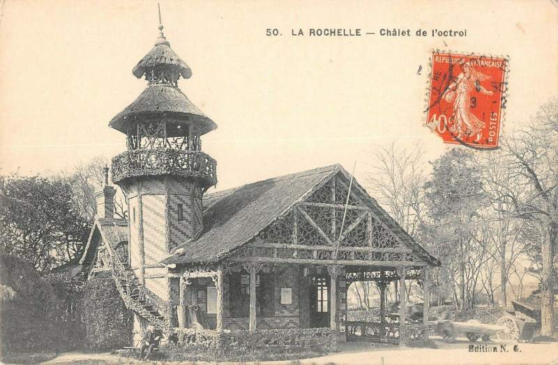 Carte postale ancienne La Rochelle Le Chalet De L'Octroi à La Rochelle