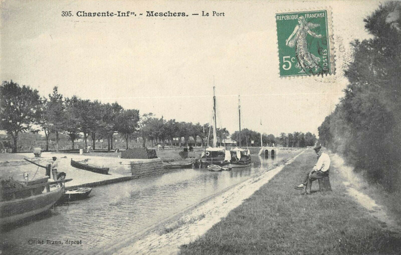 Carte postale ancienne Meschers Le Port