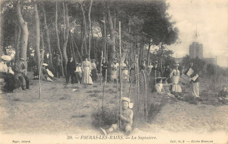 Carte postale ancienne Fouras Les Bains La Sapiniere à Fouras