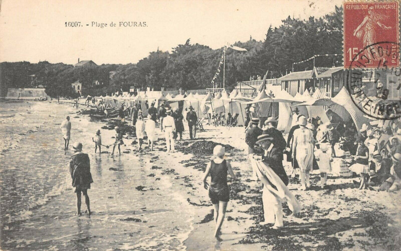 Carte postale ancienne Fouras Plage De Fouras à Fouras