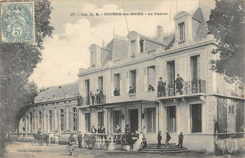 Carte postale ancienne Fouras Les Bains Le Casino à Fouras