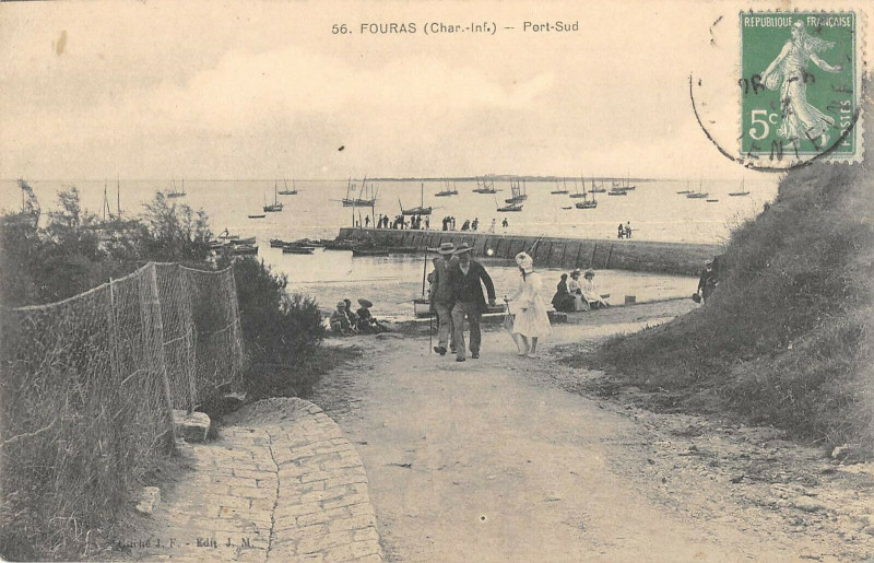 Carte postale ancienne Fouras Port Sud à Fouras