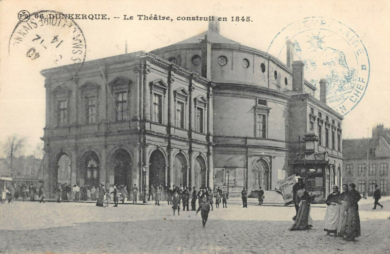 Carte postale ancienne Dunkerque Le Theatre à Dunkerque