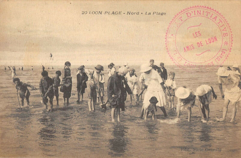 Carte postale ancienne Loon Plage La Plage à Loon-Plage