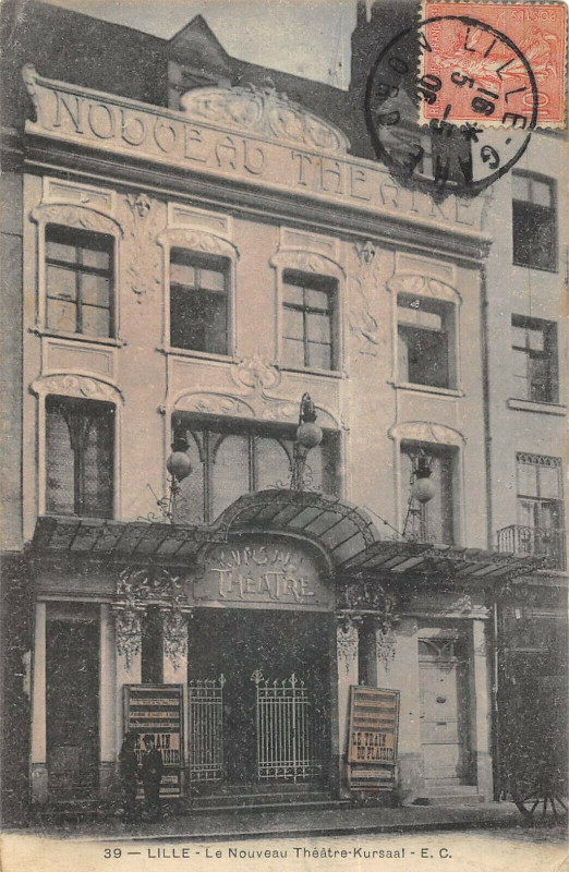Carte postale ancienne Lille Le Nouveau Theatre Kursaal à Lille