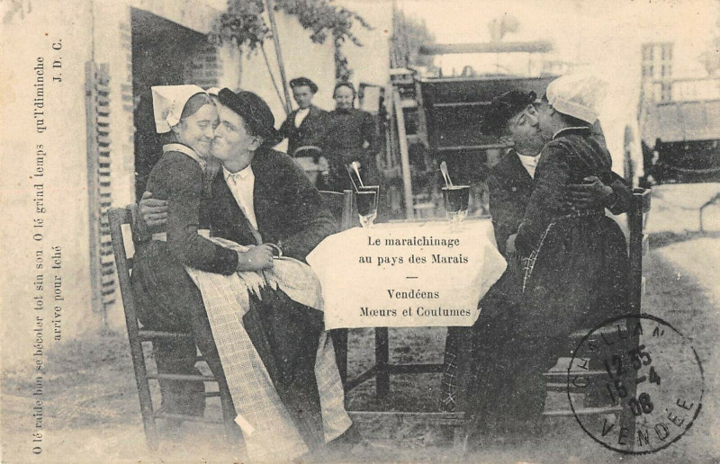 Carte postale ancienne Vendee Le Maraichinage Au Pays Des Marais
