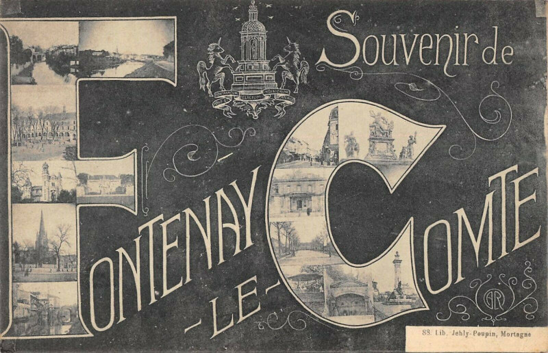 Carte postale ancienne Souvenir De Fontenay Le Comte à Fontenay-le-Comte