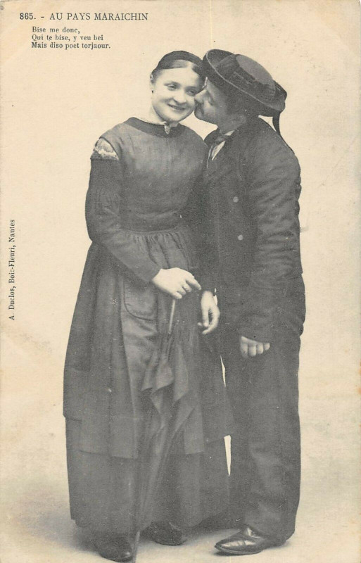 Carte postale ancienne Au Pays Maraichin