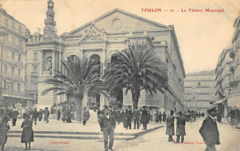 Carte postale ancienne Toulon Le Theatre Municipal à Toulon