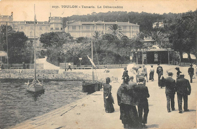 Carte postale ancienne Toulon Tamaris Le Debarcadere à Toulon