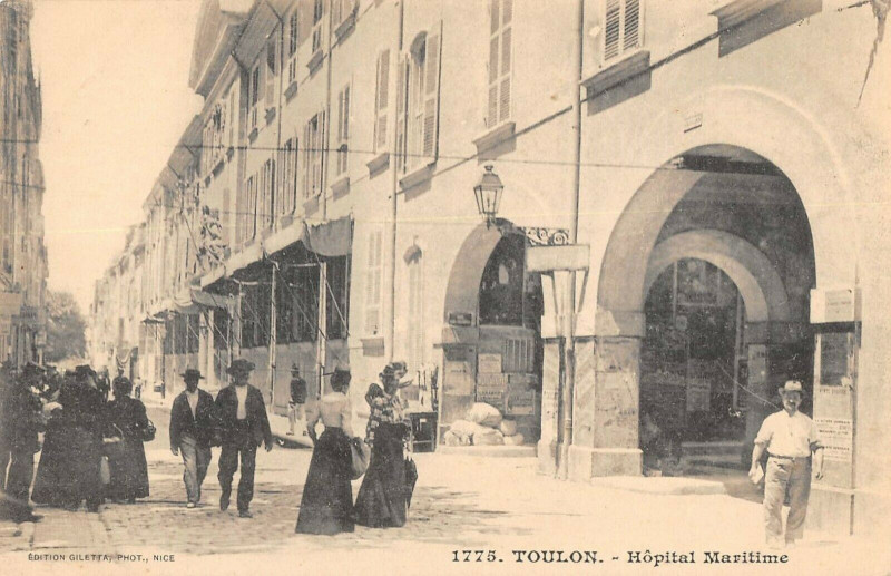 Carte postale ancienne Toulon Hopital Maritime à Toulon