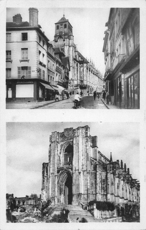 Carte postale ancienne Lisieux Eglise Saint Jacques à Lisieux