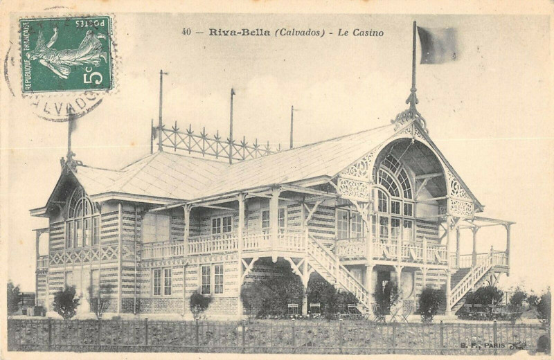 Carte postale ancienne Riva Bella Le Casino