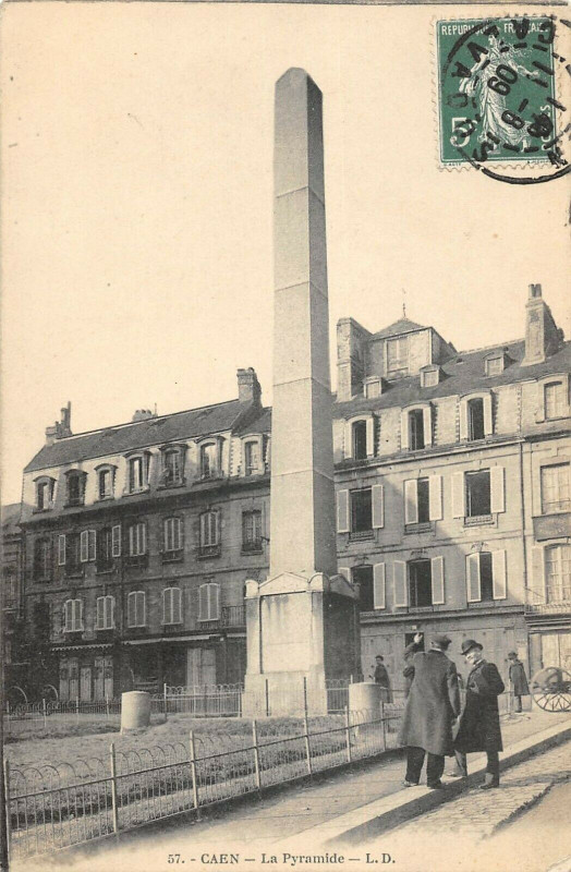 Carte postale ancienne Caen La Pyramide à Caen