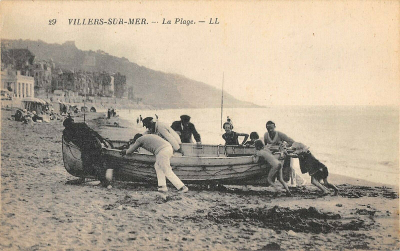 Carte postale ancienne Villers Sur Mer La Plage à Villers-sur-Mer